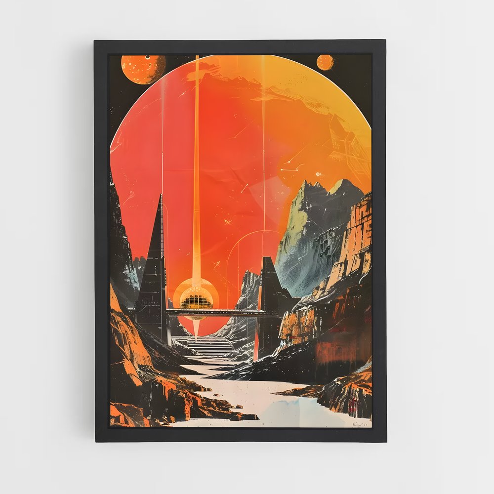 Poster Ciel d'Apocalypse – affiche Art spatial (vue 2)